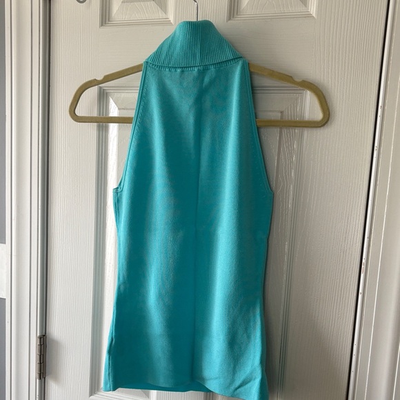 Cache Teal Ribbed Halter Top - Picture 3 of 4